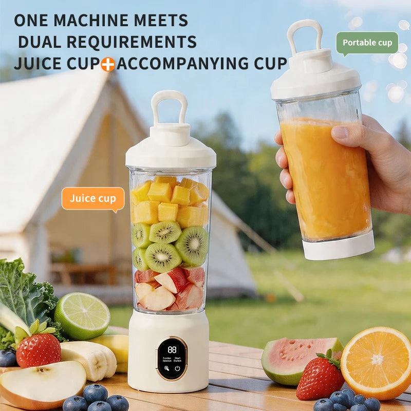 Portable Rechargeable Electric Juicer Cup | Digital Display Electric Juicer Cup PLUSH