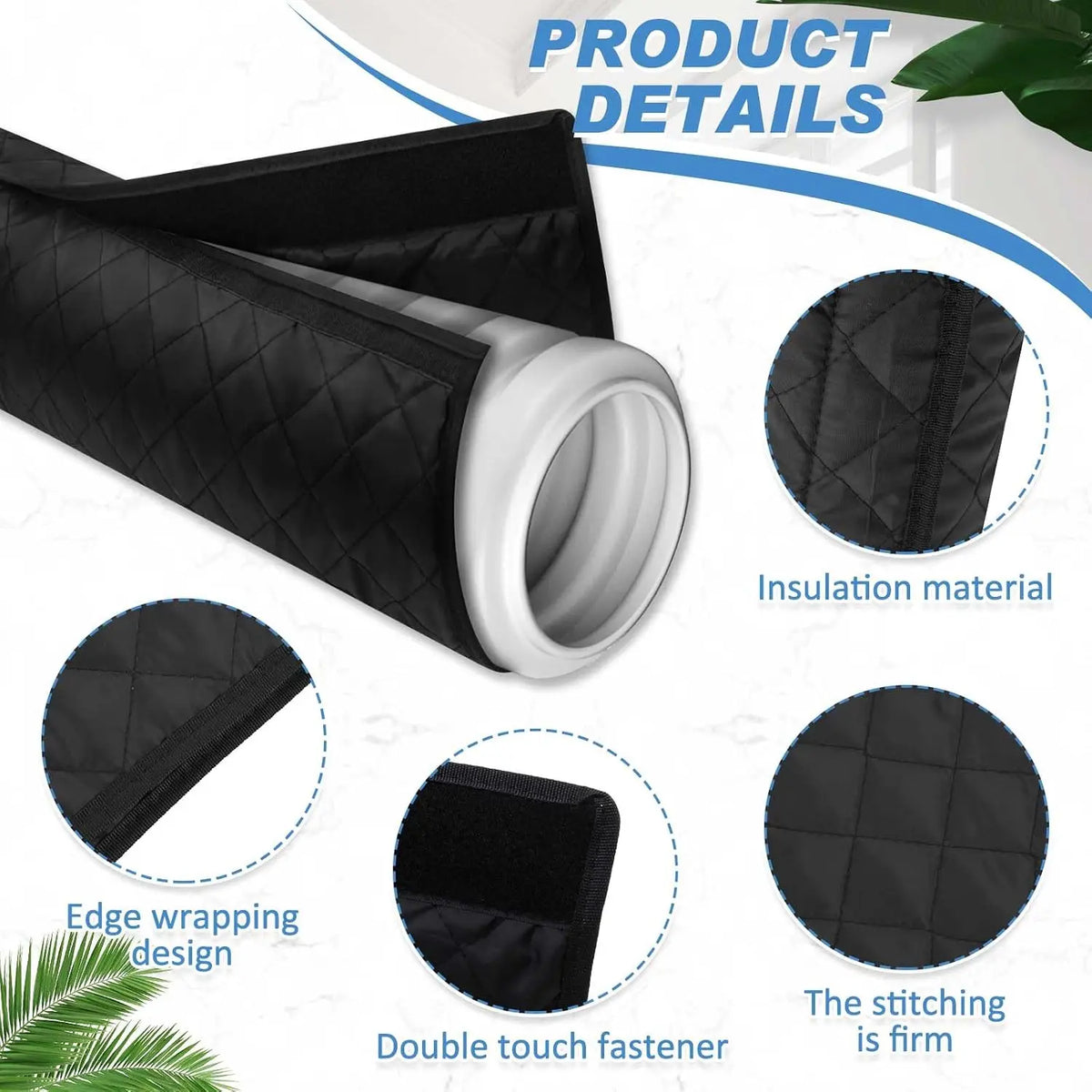 Flexible Heat Insulation Sleeve for Portable AC Exhaust Hose AC Hose Insulation PLUSH