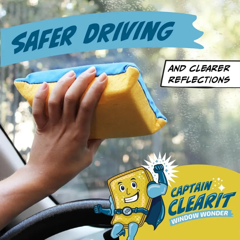 Anti-Fog Super Absorbent Sponge – Cars, Mirrors & Glass Cleaning Sponge PLUSH