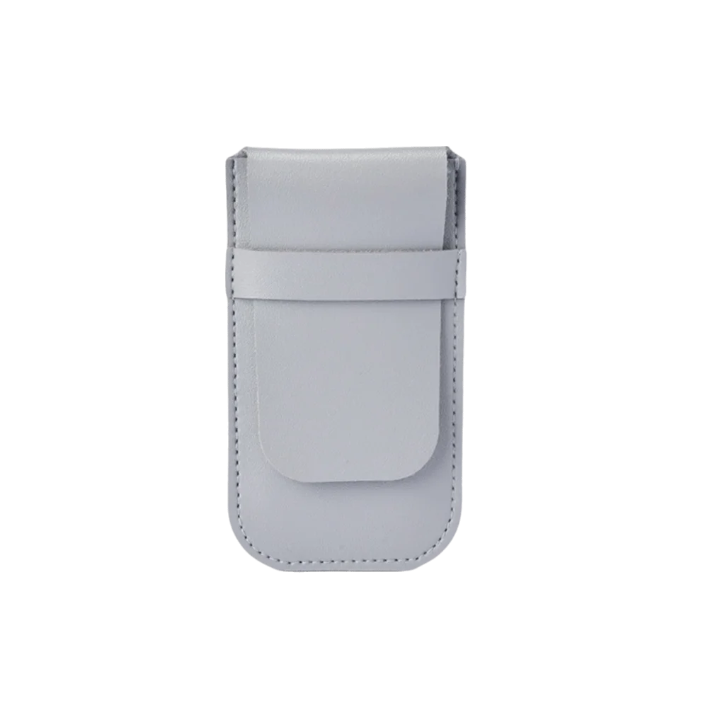 PU Leather Watch Bag Organizer – Anti-Scratch Flip Cover Pouch Watch Storage Pouch PLUSH Grey