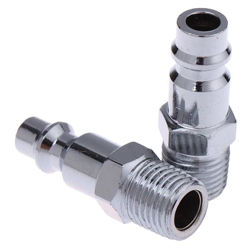 1/4" NPT Pneumatic Quick Coupling Male Connector US EU Style Pneumatic Fitting PLUSH