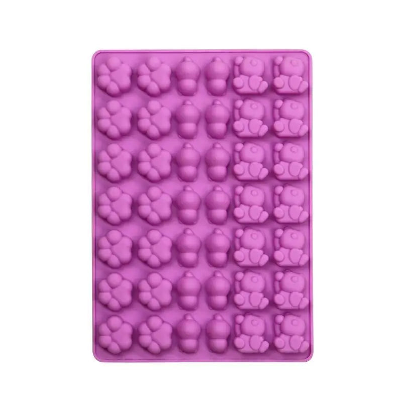 Silicone Cat Paw Candy Mold – Chocolate, Jelly & Fondant Silicone Baking Mold PLUSH Purple