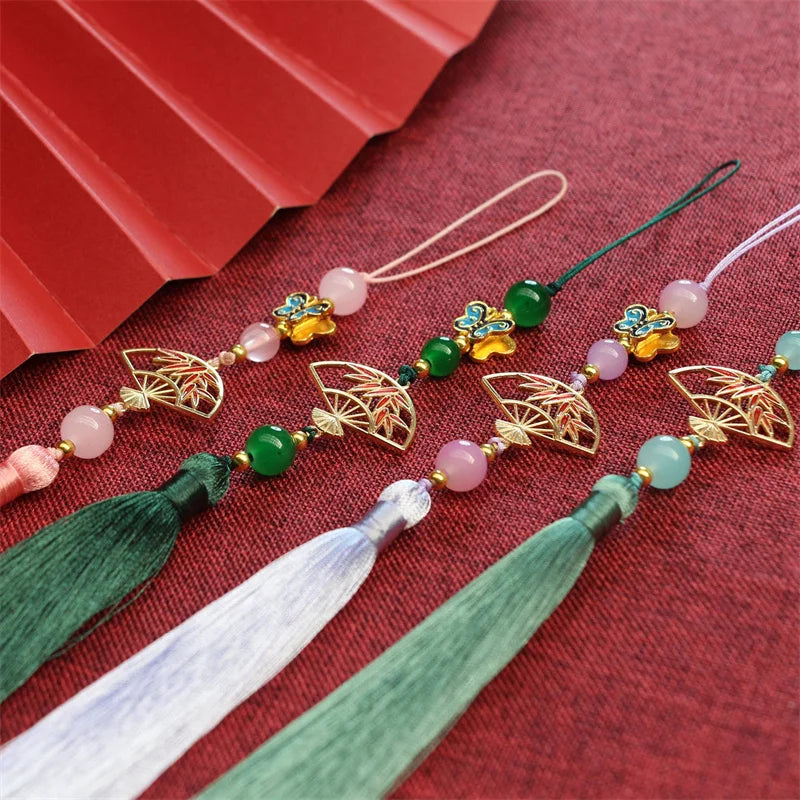 Hanfu Tassel Decoration – Antique Fan Cheongsam Trim | 30cm Garment Tassel Trim PLUSH