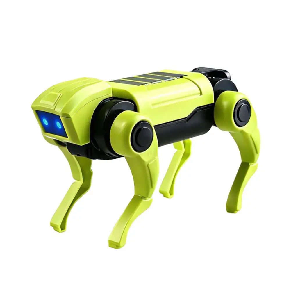 DIY Electric Robot Dog Kit – Kids STEM Assembly Puzzle Toy Robot Assembly Kit PLUSH Green
