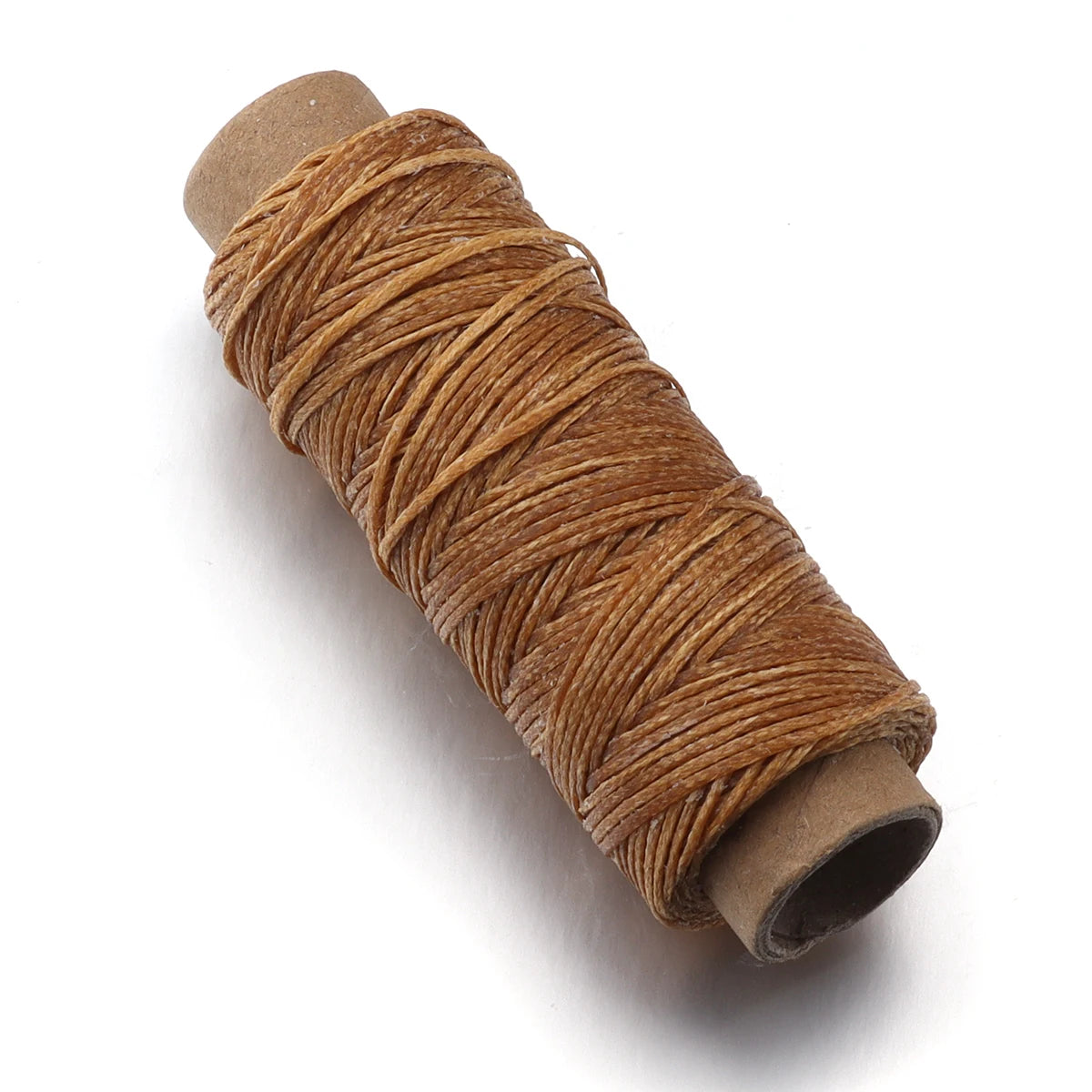 50 Yards 1mm Flat Waxed Thread – Leather, Bookbinding & DIY Waxed Craft Thread PLUSH light brown