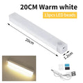 Wireless LED Motion Sensor Night Light USB Rechargeable Lamp Motion Sensor Night Light PLUSH 20CM Warm white