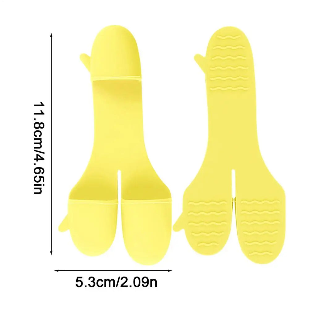Silicone Oven Mitts – Heat-Resistant Baking Gloves (1 Pair) Silicone Oven Mitts PLUSH Yellow