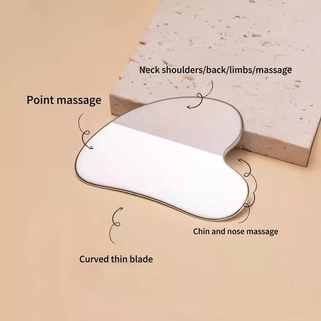Stainless Steel Gua Sha Facial Massage Tool | Skin Care Gua Sha Facial Tool PLUSH