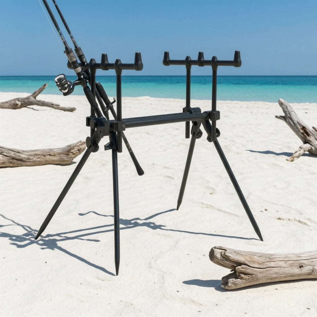 Fishing Rod Stand Adjustable Clamp Bankstick | Rod Pod Fishing Rod Stand PLUSH