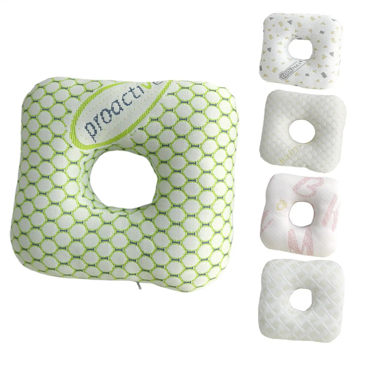 Memory Foam Ear Hole Pillow for Side Sleepers – Portable Memory Foam Pillow PLUSH