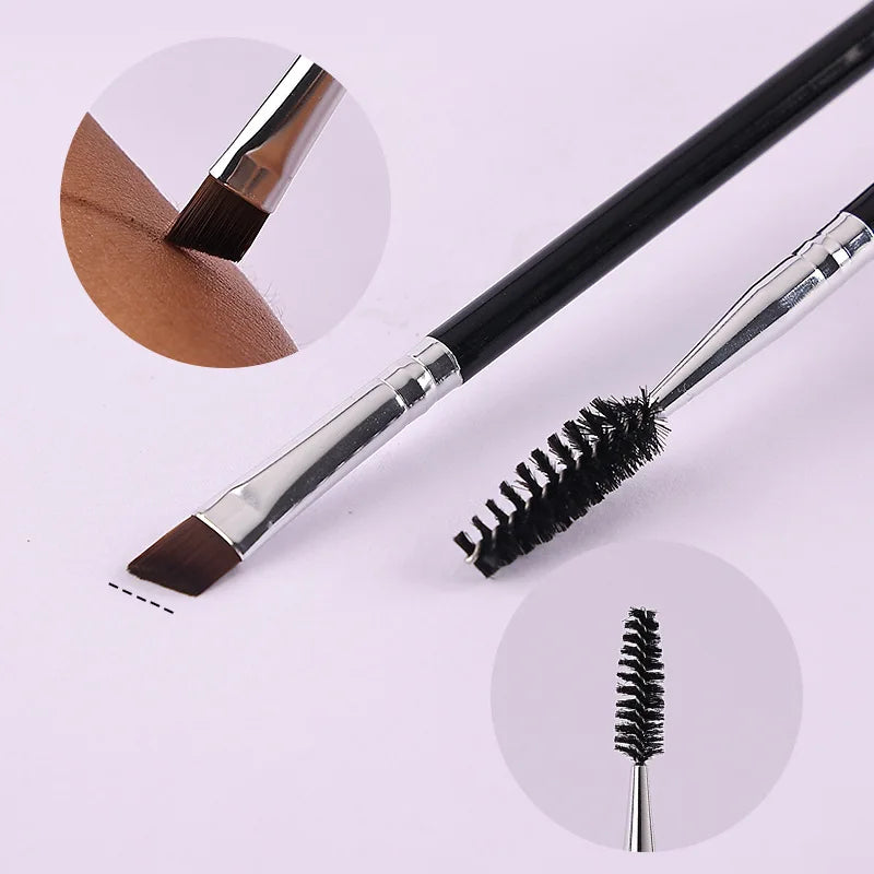 Double-Headed Eyebrow Brush & Eyelash Comb | Makeup Tool Eyebrow Makeup Brush PLUSH