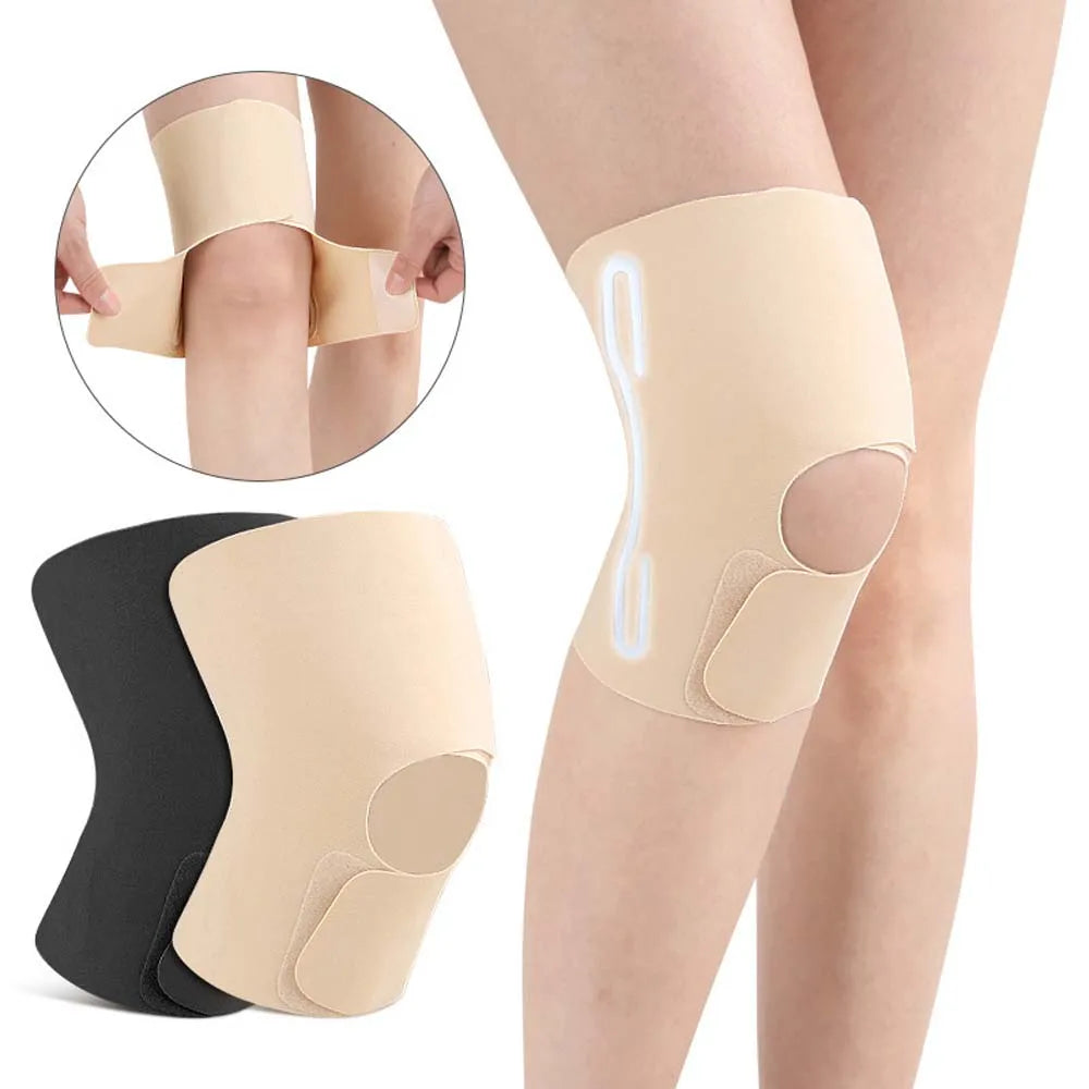 Compression Knee Sleeve Brace – Elastic Knit Fitness Support Compression Knee Sleeve PLUSH