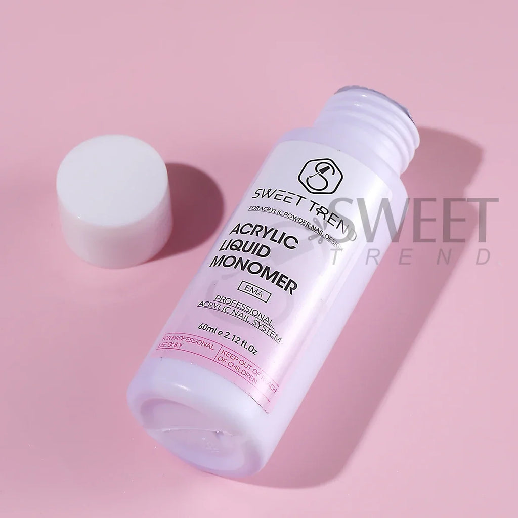 60ml Acrylic Monomer Liquid – Low Odor Hypoallergenic Nail Extension Acrylic Nail Monomer PLUSH