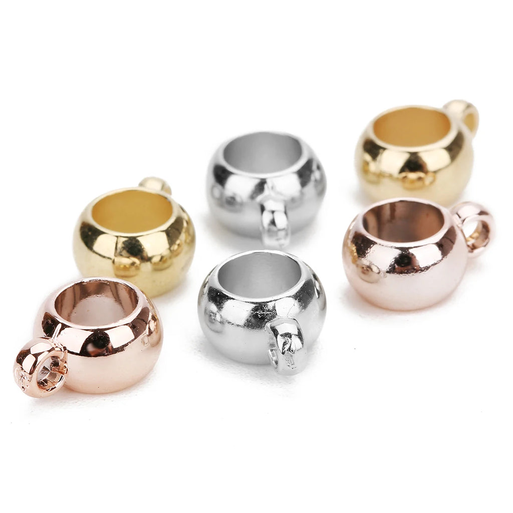 CCB Big Hole Spacer Beads 6–16mm | DIY Jewelry Making 30–100pcs Jewelry Spacer Beads PLUSH