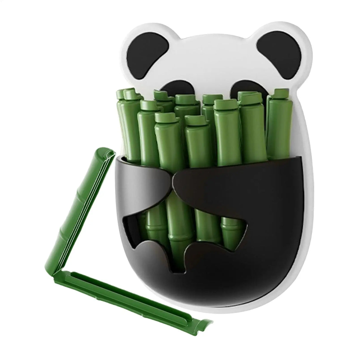 Panda Fridge Magnets with 12 Bag Sealing Clips | Kitchen Org Magnetic Bag Clips PLUSH