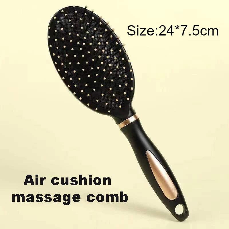 Anti-Static Air Cushion Massage Hair Brush & Scalp Comb Hair Brush & Comb PLUSH Yellow massage