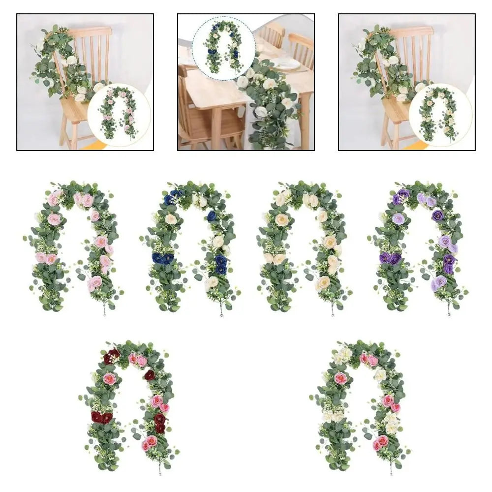 180cm Artificial Flower Vine Garland – Lifelike Hanging Plant Artificial Flower Garland PLUSH