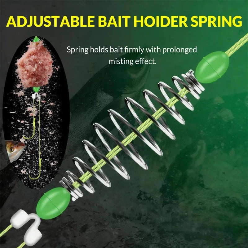 5-Pack Fluorescent Green High Carbon Steel Fishing Hooks #8-#9 Fishing Hooks PLUSH