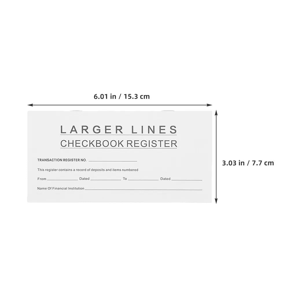 10pcs Checkbook Register Budget Record Books – Wallet Size Budget Record Book PLUSH