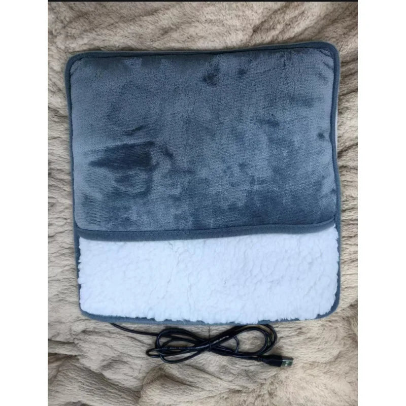 USB Electric Foot Warmer – Soft Plush Washable Heating Pad Electric Foot Warmer PLUSH