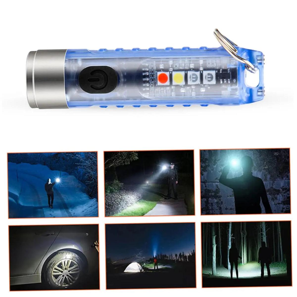 Mini USB Rechargeable LED Flashlight – Magnetic & Waterproof LED Flashlight PLUSH