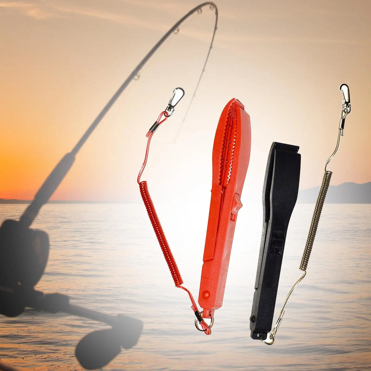 Fishing Pliers Fish Grabber with Retractable Lanyard & Carabiner Fish Grip Tool PLUSH