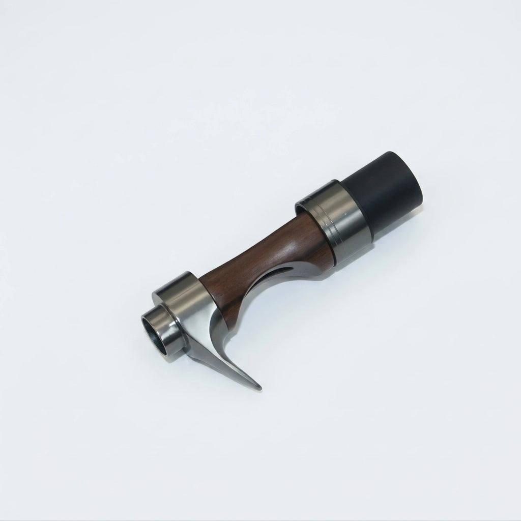 Wood Reel Seat with Metal Collars | Fishing Rod Accessory Fishing Rod Reel Seat PLUSH