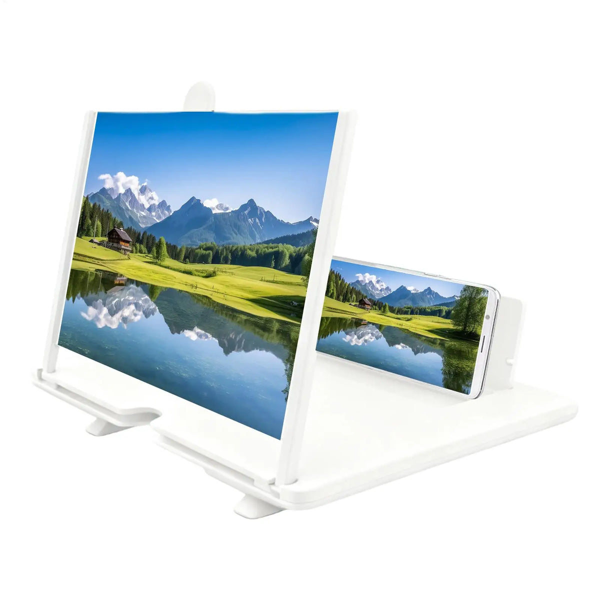 HD Phone Screen Magnifier 3-4x – Desktop Projection Stand Phone Screen Magnifier PLUSH