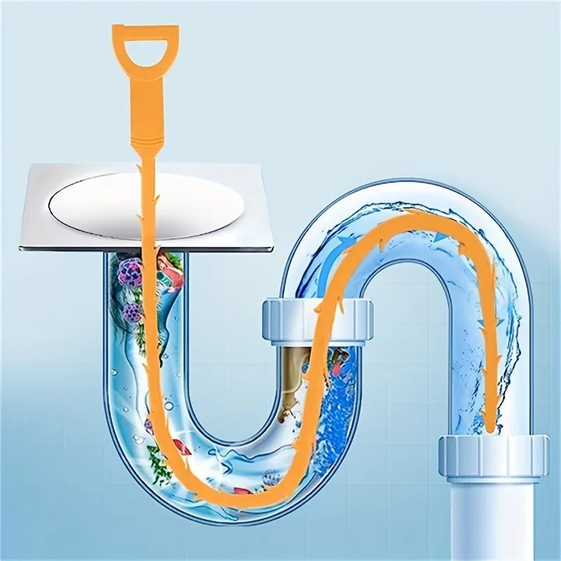 Drain Hair Catcher & Sewer Dredging Tool – 2/5/10pcs Drain Dredging Tool PLUSH