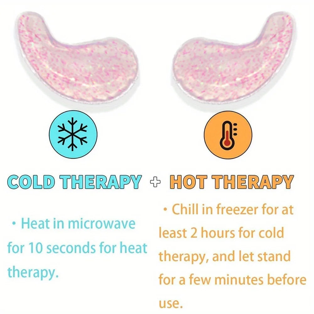Reusable Hot & Cold Gel Eye Mask – Cooling Ice Eye Patches Gel Eye Mask PLUSH