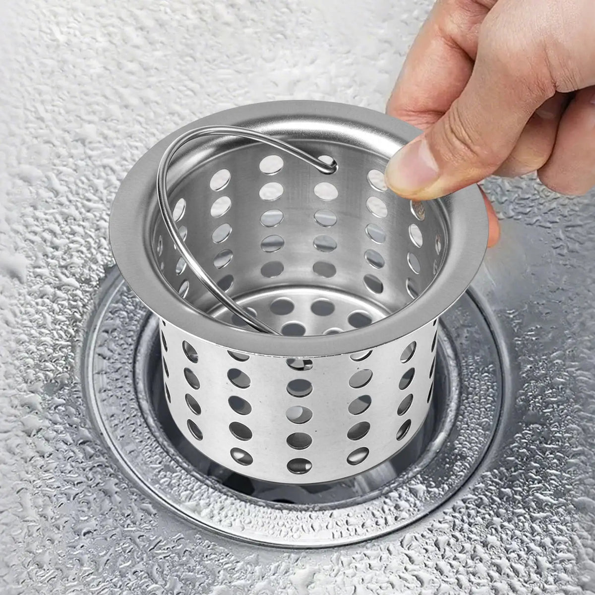 Stainless Steel Sink Drain Strainer & Hair Catcher Sink Drain Strainer PLUSH