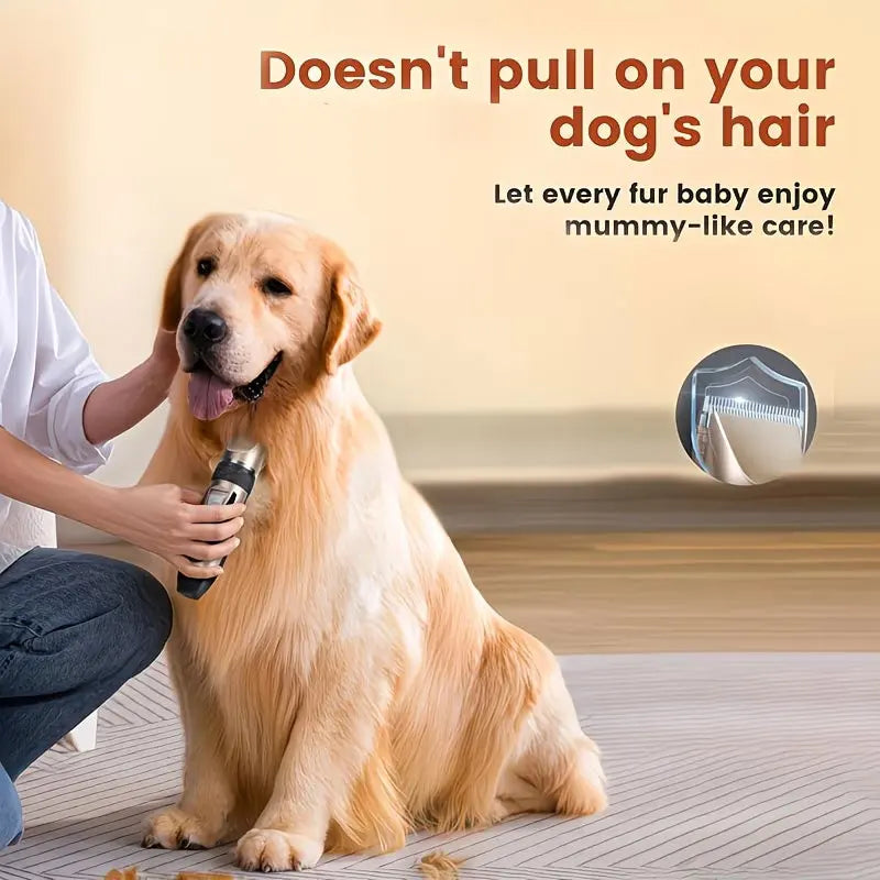 Electric Pet Hair Clipper Grooming Trimmer Set – Dog Cat Rabbit Pet Grooming Clipper PLUSH