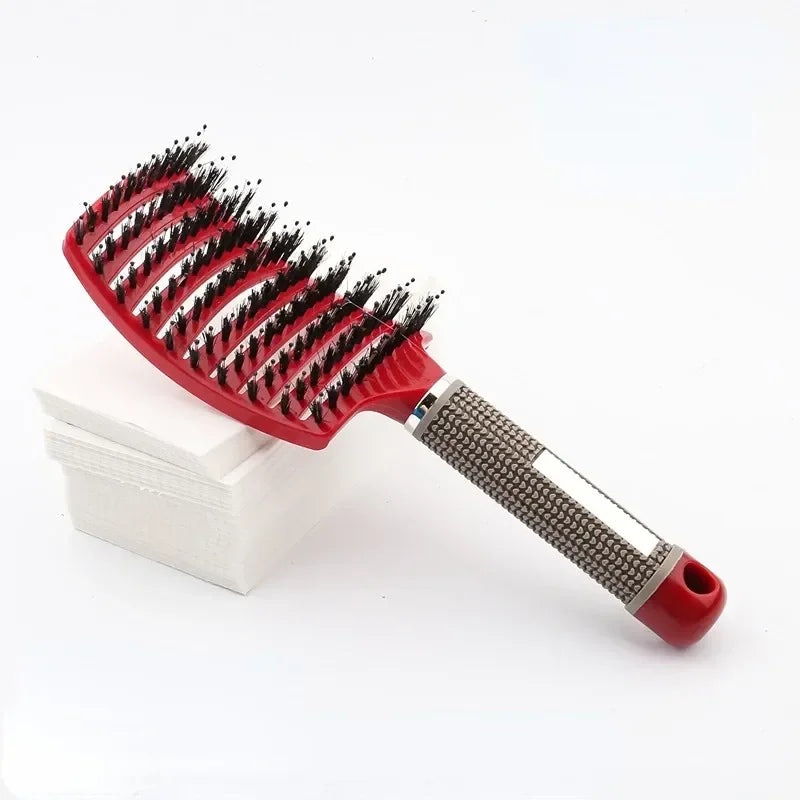 Magic Detangling Hair Comb & Scalp Massage Brush – 2 Styles Detangling Hair Comb PLUSH Red 1