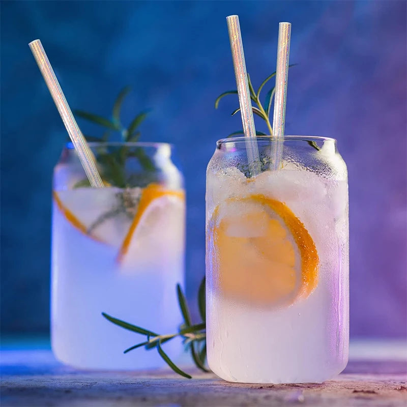 Colorful Laser Paper Straws 25/50/100pcs | Party & Wedding Disposable Paper Straws PLUSH