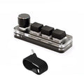 GGBEE RGB Mini Macro Mechanical Keypad 3 Keys + Knob Macro Keypad PLUSH Black