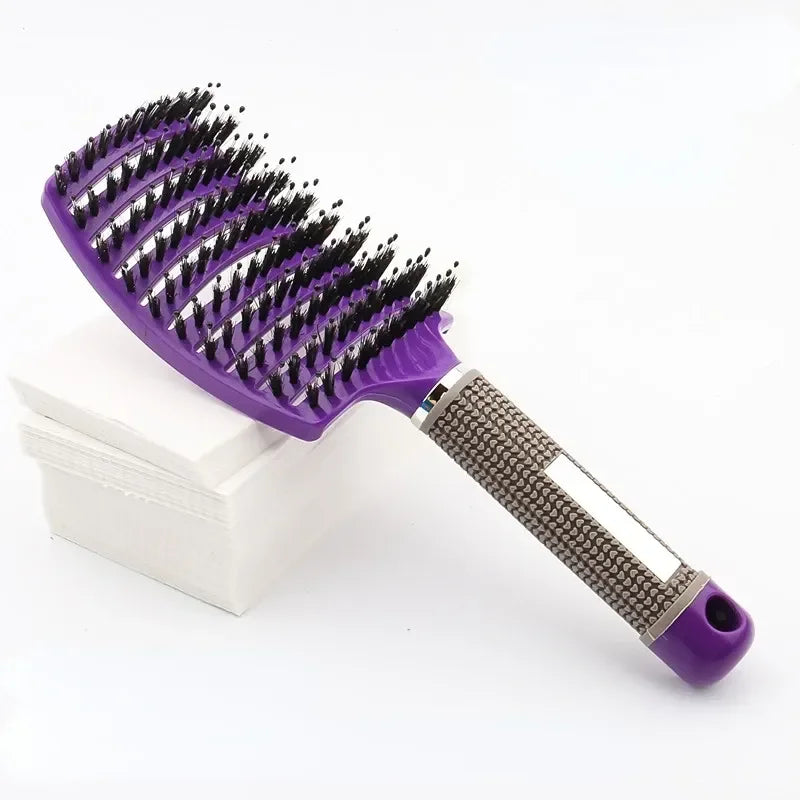 Magic Detangling Hair Comb & Scalp Massage Brush – 2 Styles Detangling Hair Comb PLUSH Purple 1