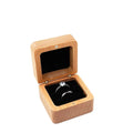 Velvet Wood Ring & Earring Box – Retro Jewelry Display Tray Jewelry Display Box PLUSH Black Double Ring