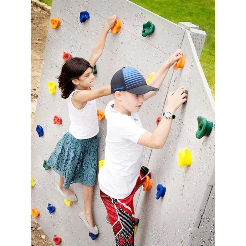 10-Piece Kids Rock Climbing Wall Holds – Indoor Grip Kit Kids Climbing Holds PLUSH
