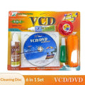 CD DVD VCD Lens Cleaner Kit – Wet & Dry Disc Cleaning Set Lens Cleaner Kit PLUSH 1pcs