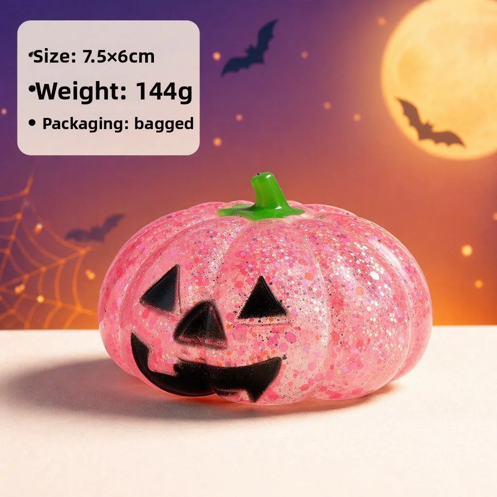 Halloween Pumpkin Squishy Toy – Slow Rebound Fidget Squeeze Squishy Fidget Toy PLUSH Pink