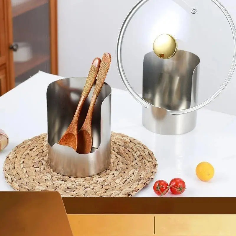 Stainless Steel Spoon & Spatula Holder – 2-in-1 Utensil Rack Utensil Holder Rack PLUSH Default Title