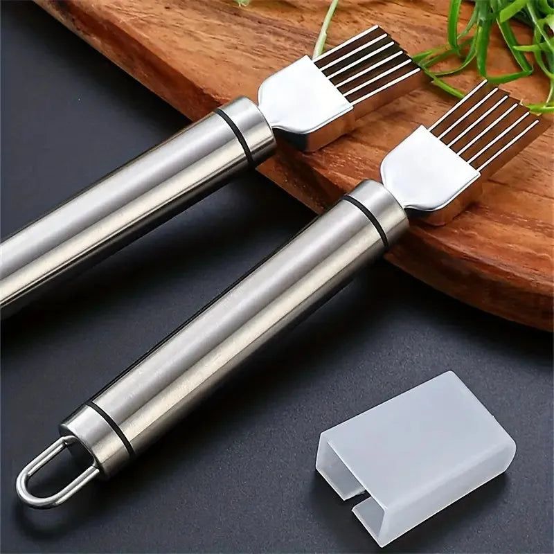 Stainless Steel Green Onion Shredder & Scallion Cutter Vegetable Slicer PLUSH Default Title