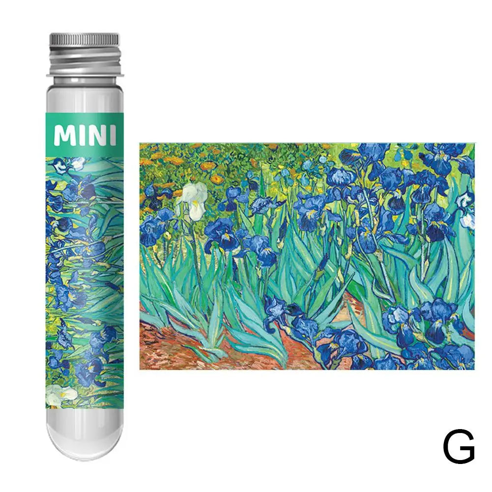 150pcs Van Gogh Starry Night Mini Jigsaw Puzzle in Test Tube Mini Jigsaw Puzzle PLUSH G
