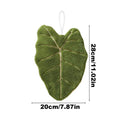 Leaf Shaped Hanging Hand Towel – Soft Absorbent Kitchen Décor Decorative Hand Towel PLUSH Green 1PC