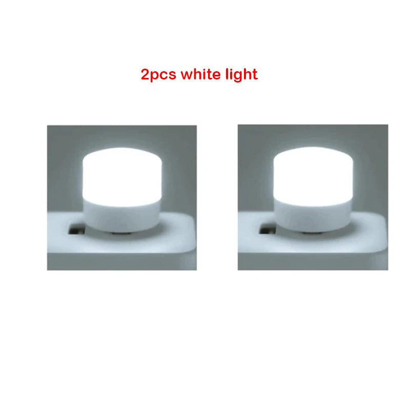 ZWINCKY USB LED Night Light – Mini Plug-In Reading Lamp 1W USB LED Night Light PLUSH 2pc white light China Mainland