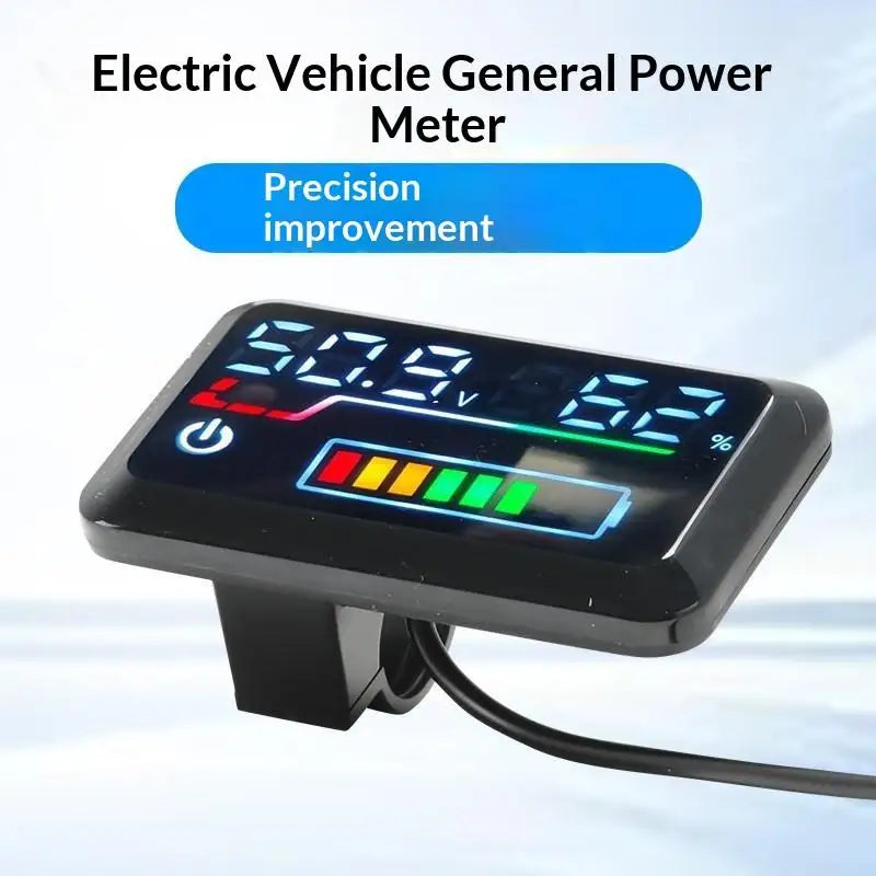 Digital Battery Level Indicator 12V-100V Voltage Meter Display Battery Voltage Meter PLUSH