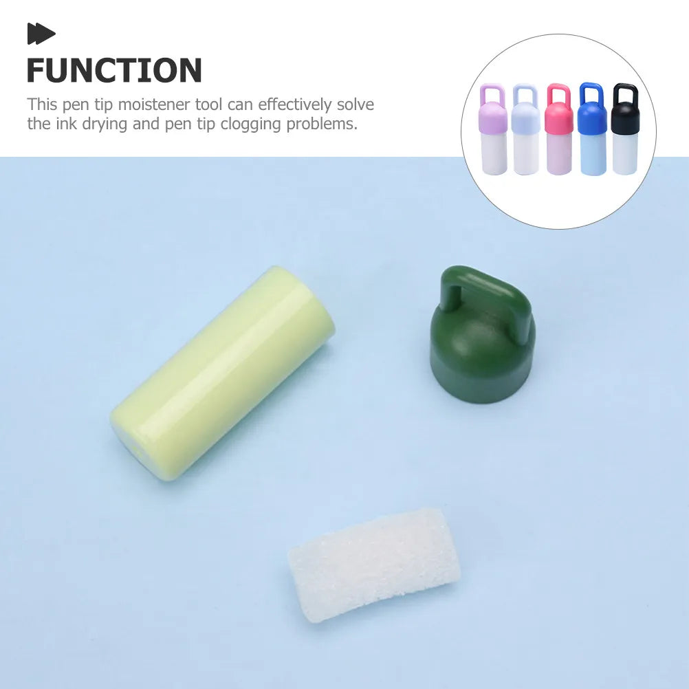 5-Pack Pen Tip Moistening Tool for Ballpoint & Gel Pens Pen Care Tool PLUSH