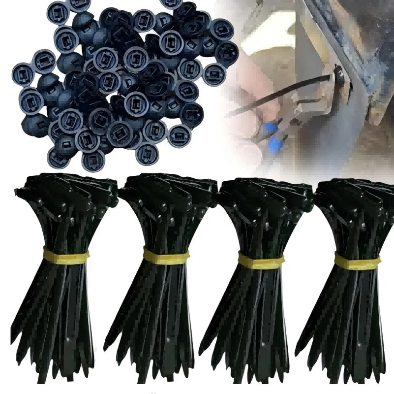 Heavy-Duty Nylon Cable Tie Buckles – Self-Locking Zip Ties Cable Tie Buckles PLUSH