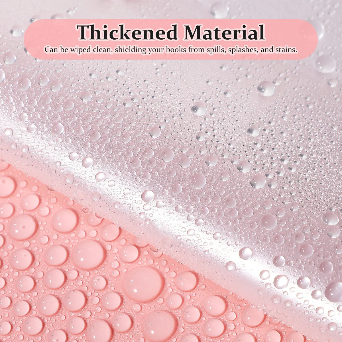 10-Pack Clear Waterproof Book Covers – Reusable Textbook Protectors Book Cover Protector PLUSH