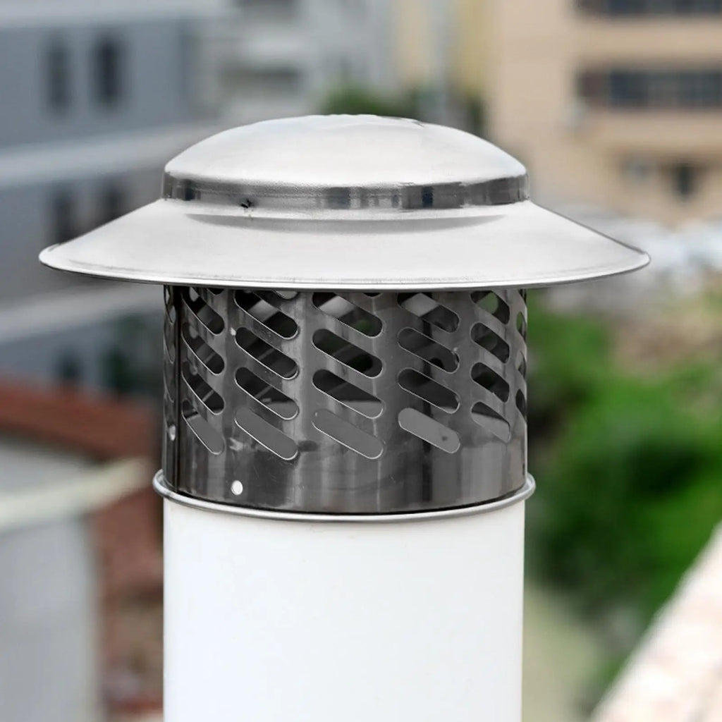 Stainless Steel Chimney Rain Cap | Waterproof Exhaust Pipe Cover Chimney Vent Cap PLUSH